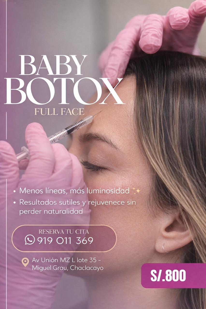 Baby Botox full face — S/ 800
