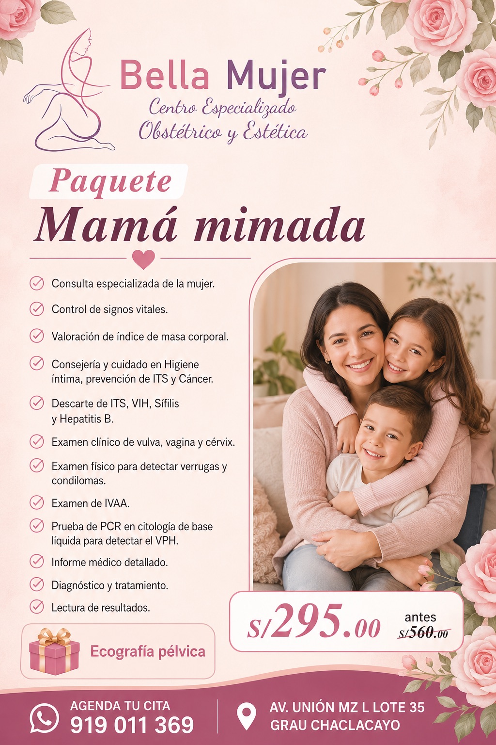 Paquete Mamá Mimada — S/ 295