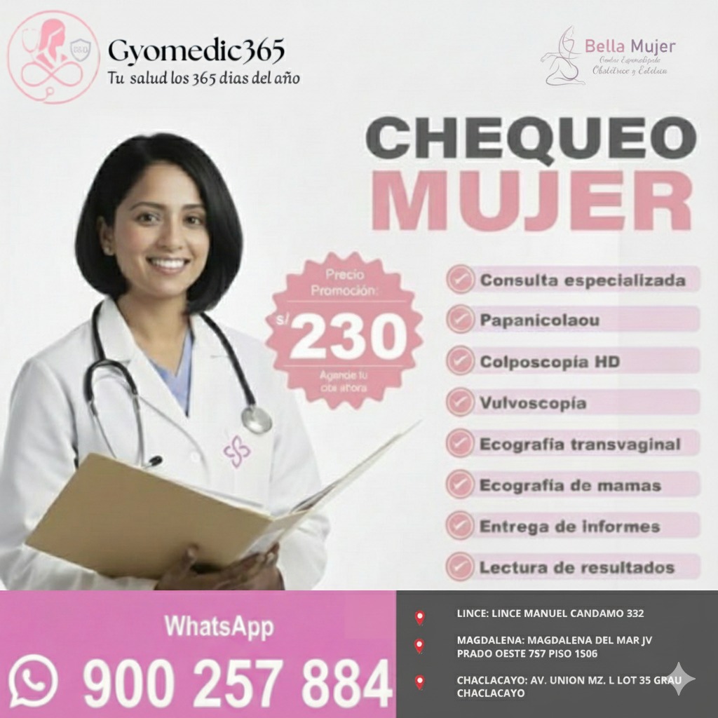 Chequeo Mujer completo — S/ 230