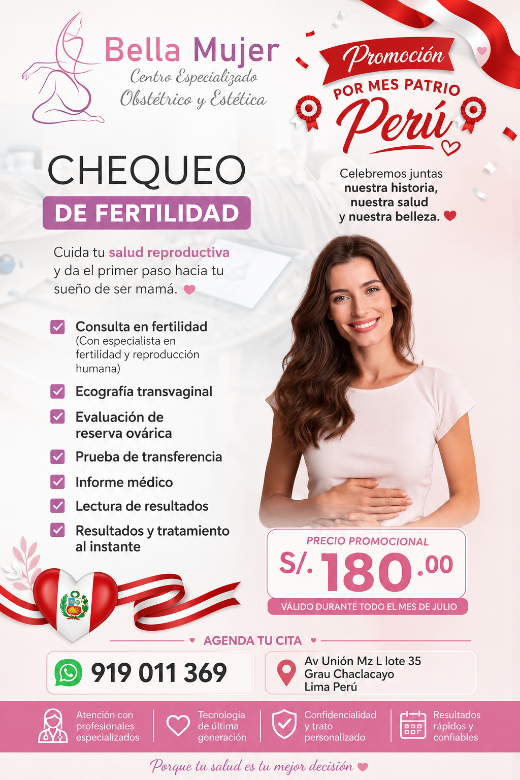 Chequeo de fertilidad — S/ 180